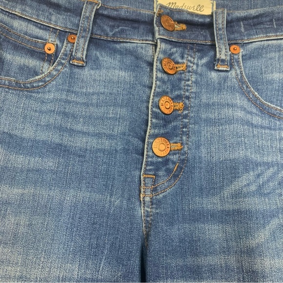 Madewell Cali Demi Boot Distressed Denim Jeans Size 25 - Picture 3 of 9